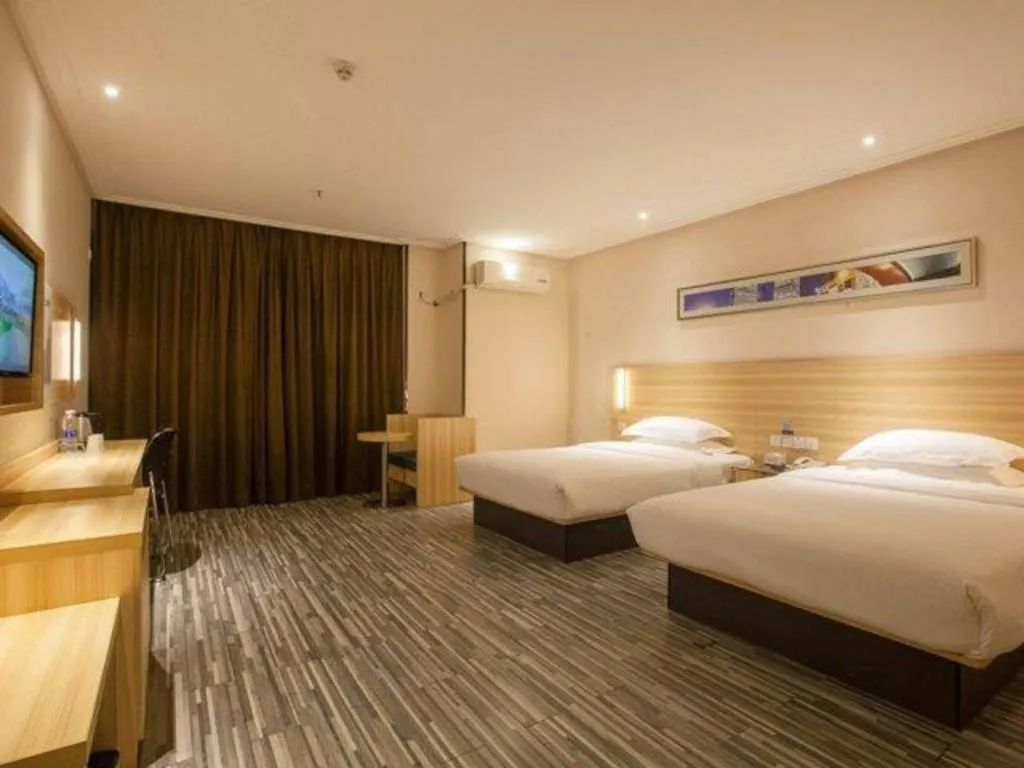 Bed in Jtour Inn Wuhan Hankou Railway East Plaza