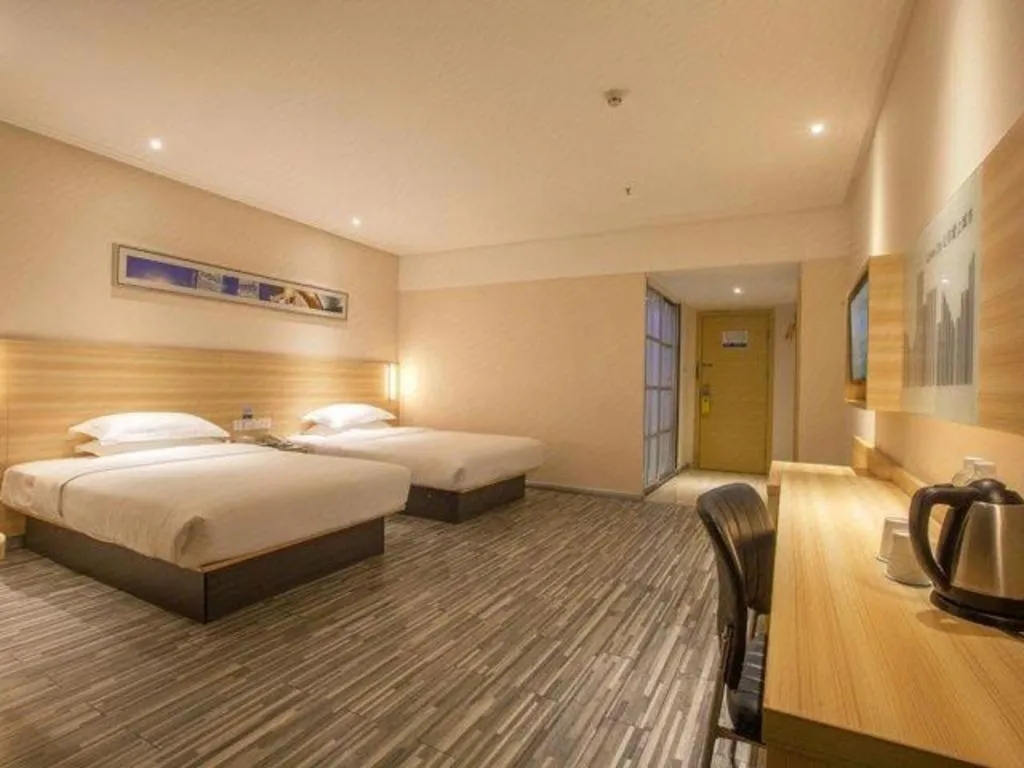 Bed in Jtour Inn Wuhan Hankou Railway East Plaza