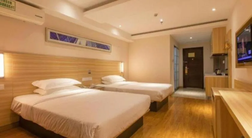 Bed in Jtour Inn Wuhan Hankou Railway East Plaza