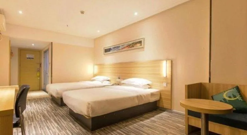 Bed in Jtour Inn Wuhan Hankou Railway East Plaza