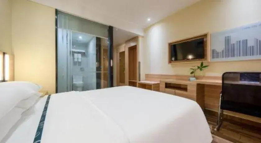 Bed in City Comfort Inn Shanghai International Tourism Resort Disney Bed in City Comfort Inn Shanghai International Tourism Resort Disney