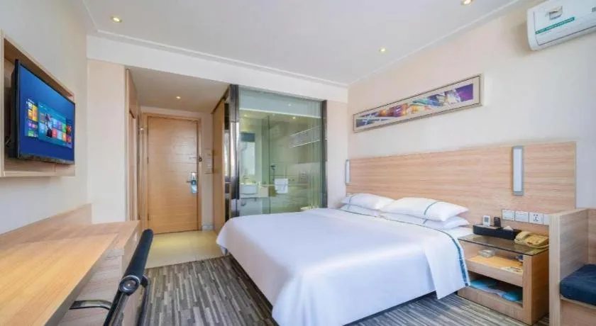 Bed in City Comfort Inn Wuhan Dongwu Avenue Light Rail Station