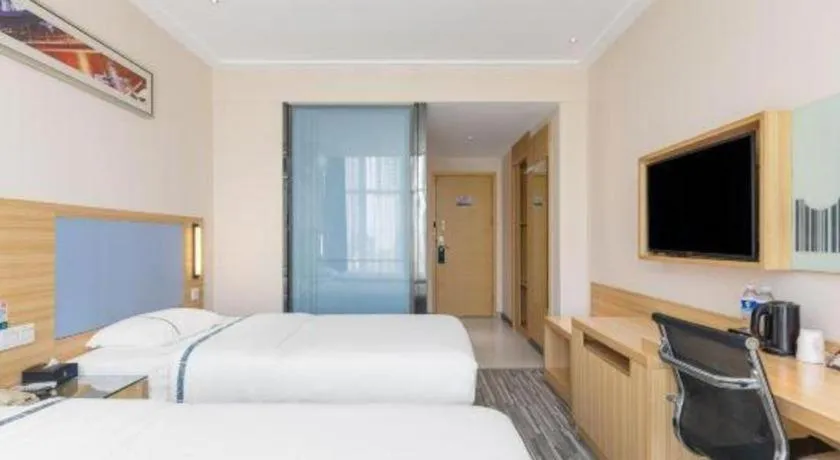 Bed in City Comfort Inn Wuhan Dongwu Avenue Light Rail Station