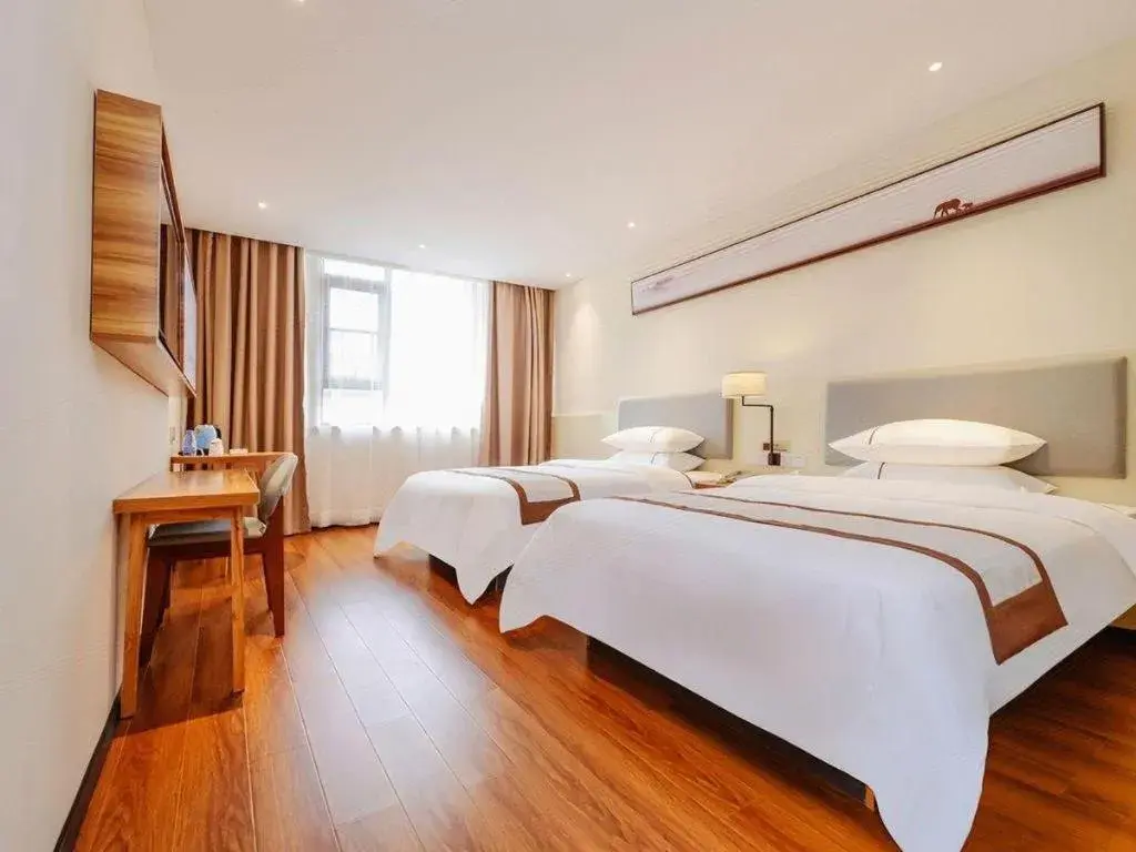 Bed in JTOUR Inn Hechi Yizhou Municipal Central Plaza Bed in JTOUR Inn Hechi Yizhou Municipal Central Plaza