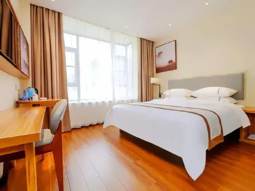 Bed in JTOUR Inn Hechi Yizhou Municipal Central Plaza Bed in JTOUR Inn Hechi Yizhou Municipal Central Plaza