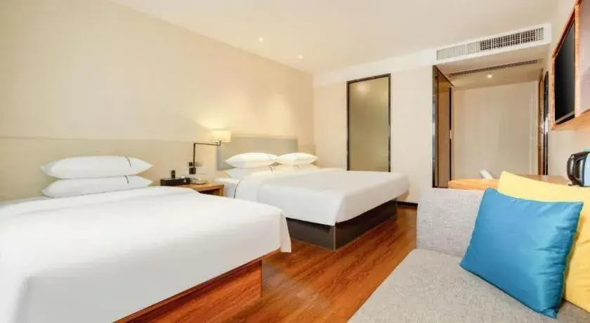 Bed in JTOUR Inn Hechi Yizhou Municipal Central Plaza Bed in JTOUR Inn Hechi Yizhou Municipal Central Plaza