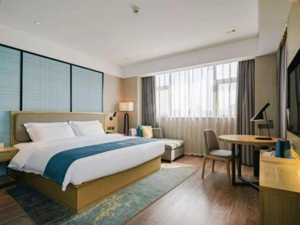 Bed in Echarm Hotel Nanning Chaoyang Square River View