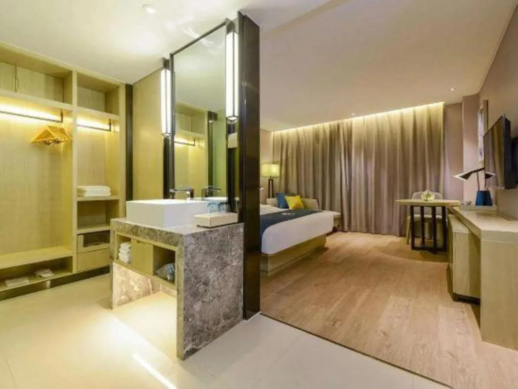 Bed in Echarm Hotel Anshun High-speed Railway Station Jichang Road