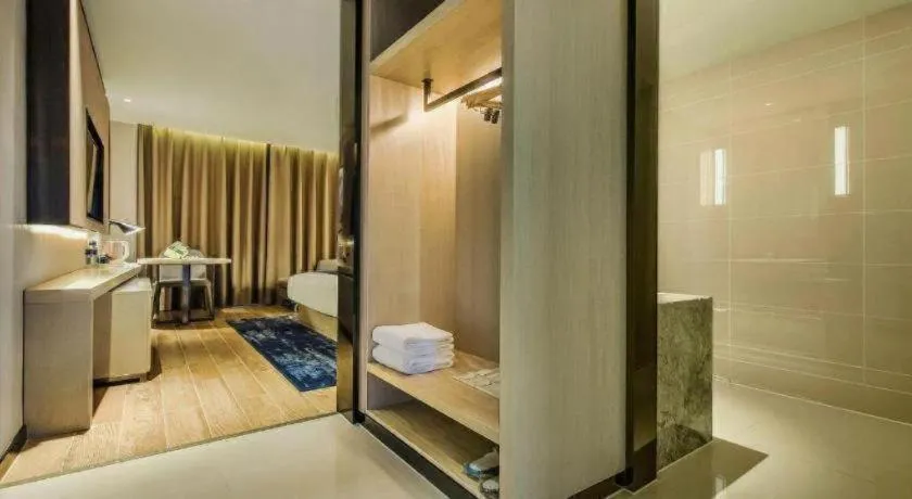 Bed in Echarm Hotel Anshun High-speed Railway Station Jichang Road