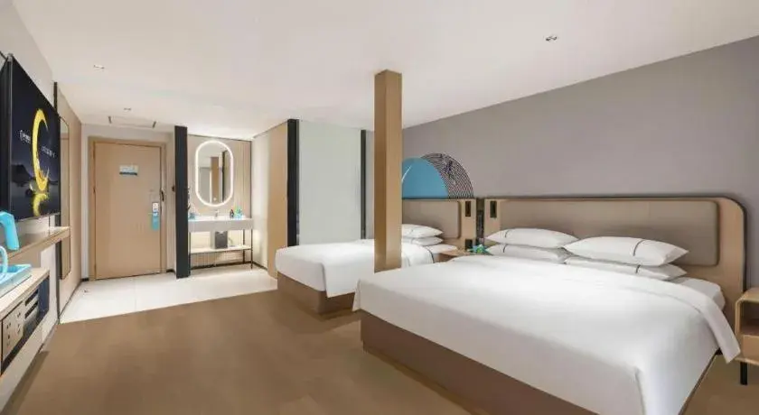 Bed in City Comfort Inn Wuhan Jianghan Road Liuduqiao Metro Station Bed in City Comfort Inn Wuhan Jianghan Road Liuduqiao Metro Station