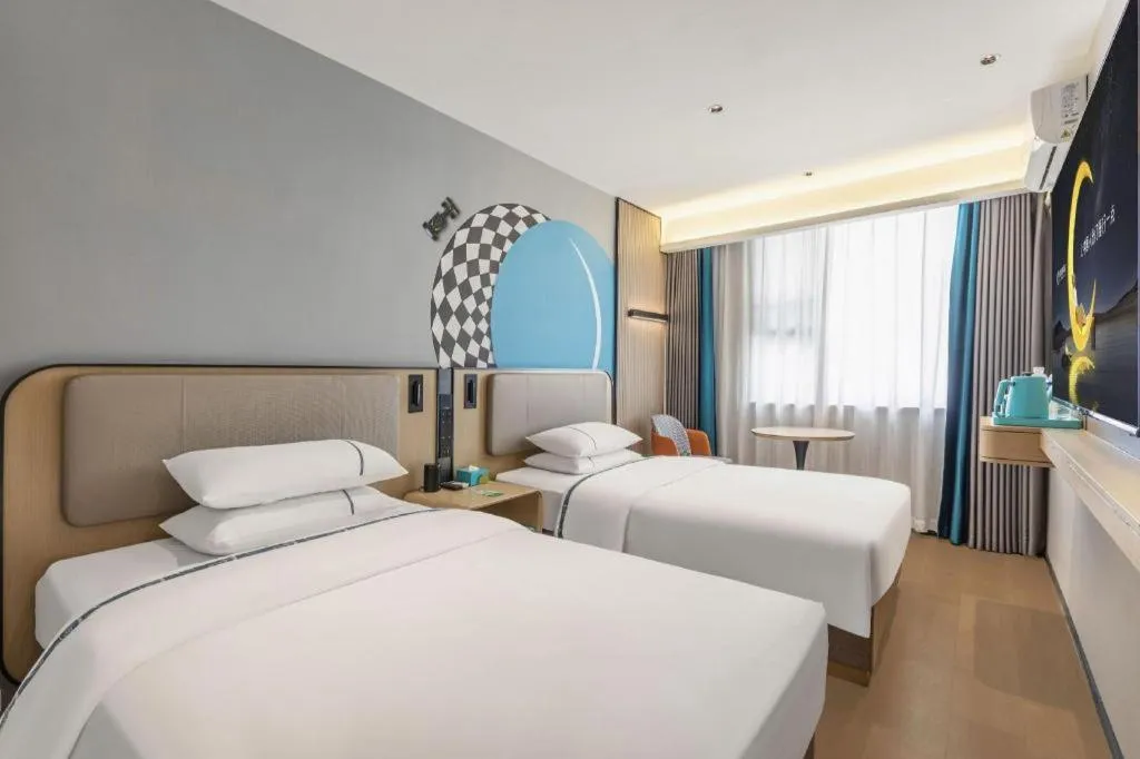 Bed in City Comfort Inn Wuhan Jianghan Road Liuduqiao Metro Station