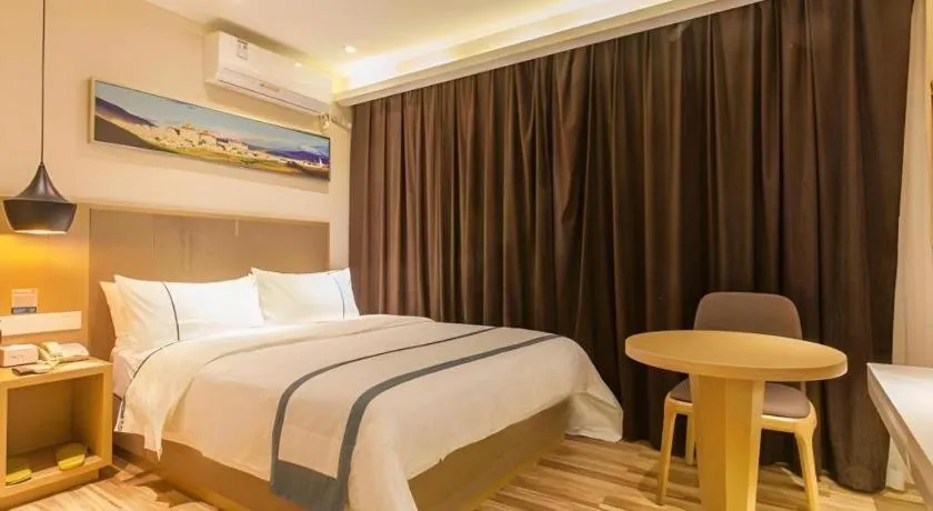 Bed in City Comfort Inn Wuhan Jianghan Road Liuduqiao Metro Station