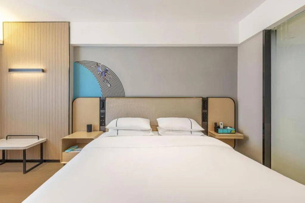 Bed in City Comfort Inn Wuhan Jianghan Road Liuduqiao Metro Station