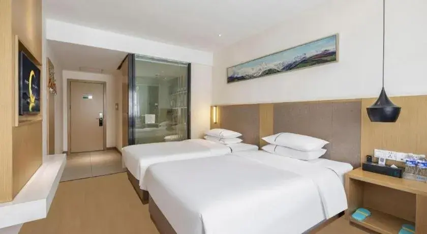 Bed in City Comfort Inn Wuhan Jianghan Road Liuduqiao Metro Station Bed in City Comfort Inn Wuhan Jianghan Road Liuduqiao Metro Station