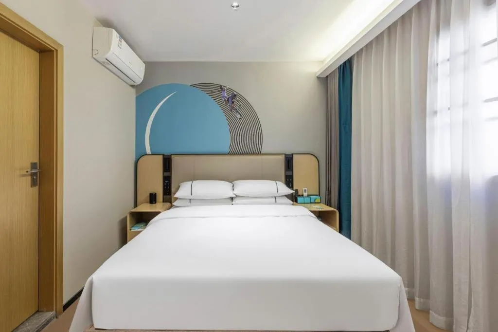 Bed in City Comfort Inn Wuhan Jianghan Road Liuduqiao Metro Station