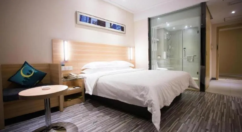 Bed in City Comfort Inn Wuhan Panlongcheng Baishang Shopping Center