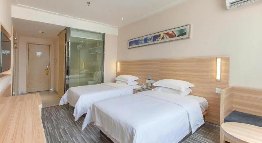 Bed in City Comfort Inn Hankou Railway Station Tangjiadun Wanda Plaza