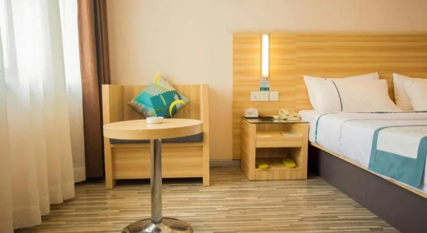 Bed in City Comfort Inn Hankou Railway Station Tangjiadun Wanda Plaza