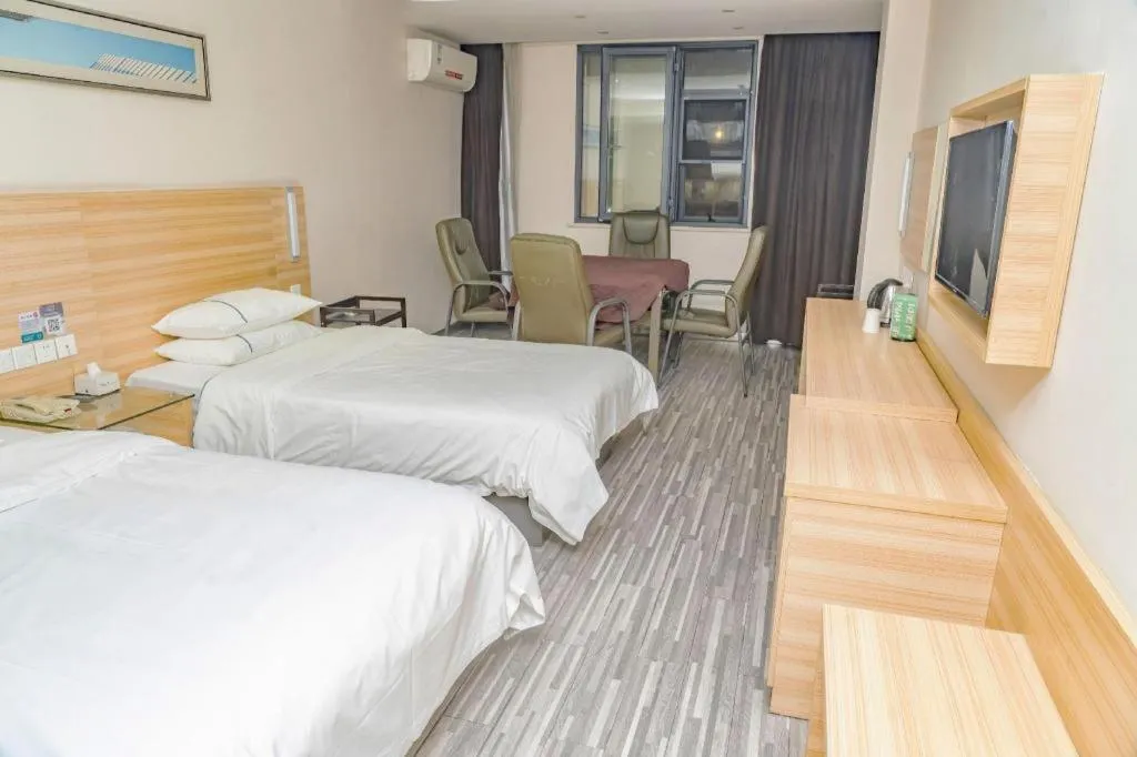 Bed in City Comfort Inn Hankou Railway Station Tangjiadun Wanda Plaza