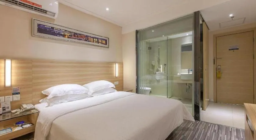 Bed in City Comfort Inn Hankou Railway Station Tangjiadun Wanda Plaza