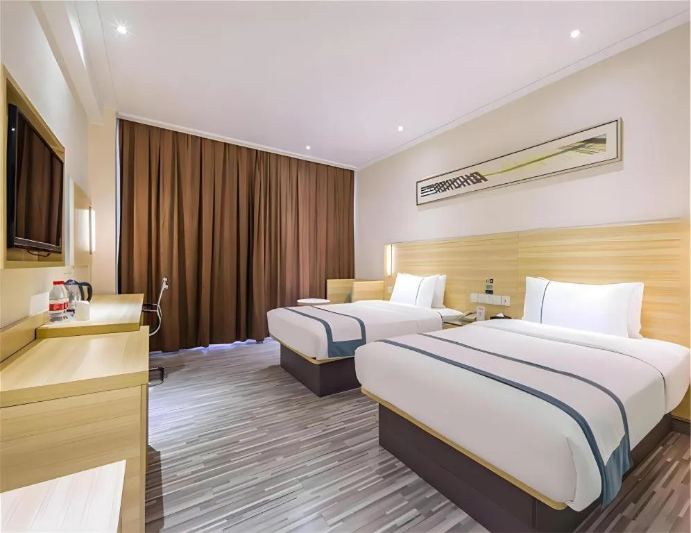 Bed in City Comfort Inn Hankou Railway Station Tangjiadun Wanda Plaza
