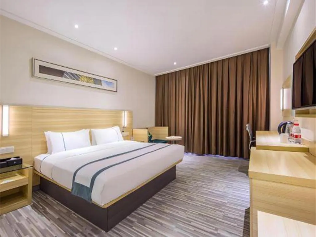 Bed in City Comfort Inn Hankou Railway Station Tangjiadun Wanda Plaza