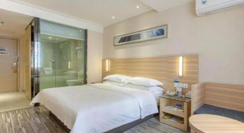 Bed in City Comfort Inn Hankou Railway Station Tangjiadun Wanda Plaza