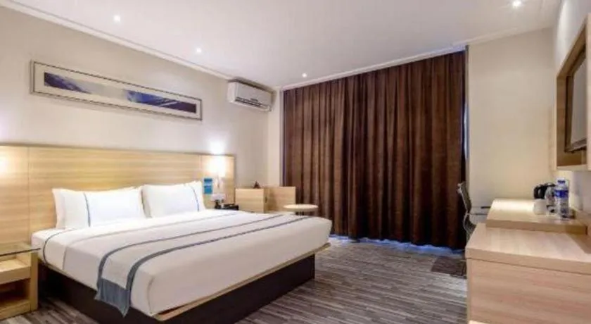 Bed in City Comfort Inn Hankou Railway Station Tangjiadun Wanda Plaza
