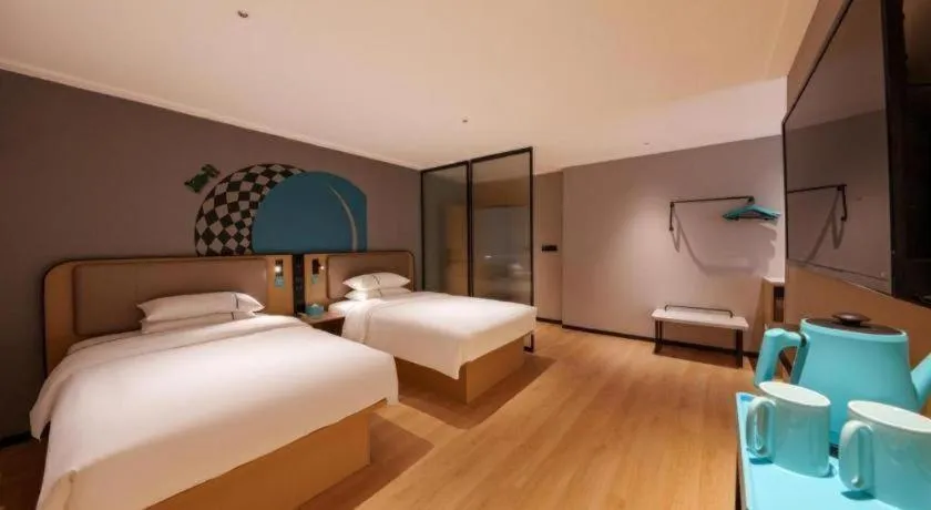Bed in City Comfort Inn Wuhan Dream Times Jiedaokou