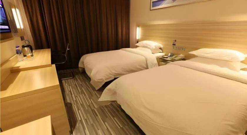 Bed in City Comfort Inn Wuhan Dream Times Jiedaokou