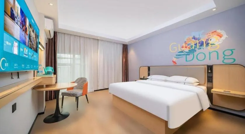 Bed in City Comfort Inn Guangzhou Tower Kecun Metro Station Dunhe