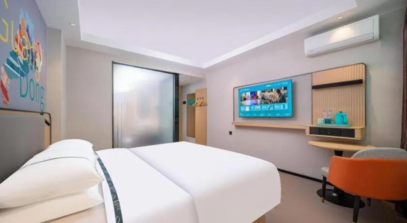 Bed in City Comfort Inn Guangzhou Tower Kecun Metro Station Dunhe
