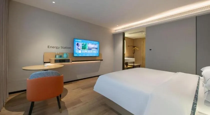 Bed in City Comfort Inn Guangzhou Tower Kecun Metro Station Dunhe