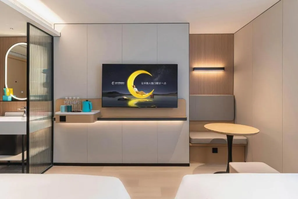 Bed in City Comfort Inn Guangzhou Tower Kecun Metro Station Dunhe