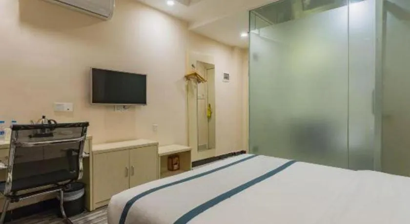 Bed in City Comfort Inn Guangzhou Tower Kecun Metro Station Dunhe
