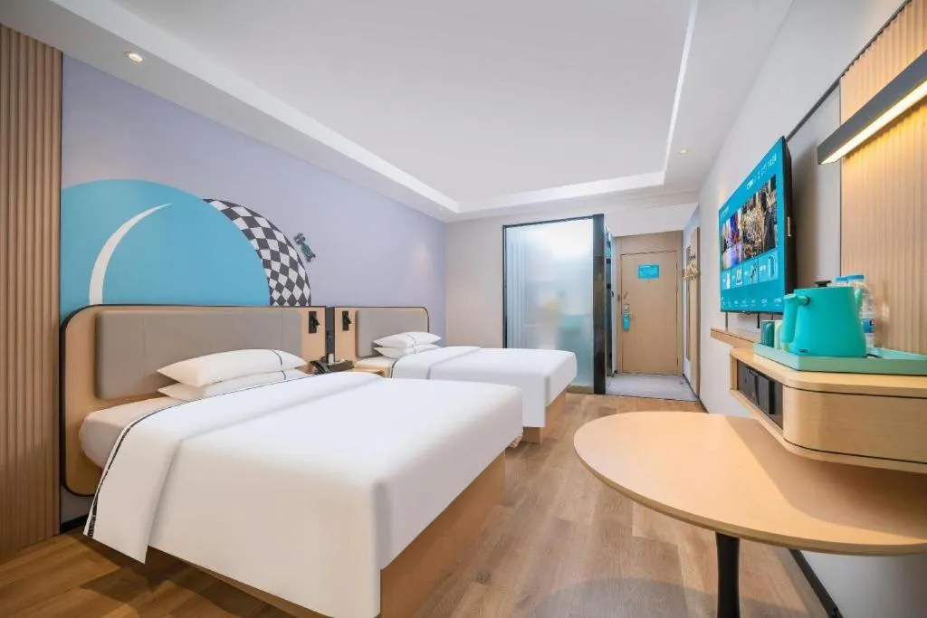 Bed in City Comfort Inn Guangzhou Tower Kecun Metro Station Dunhe