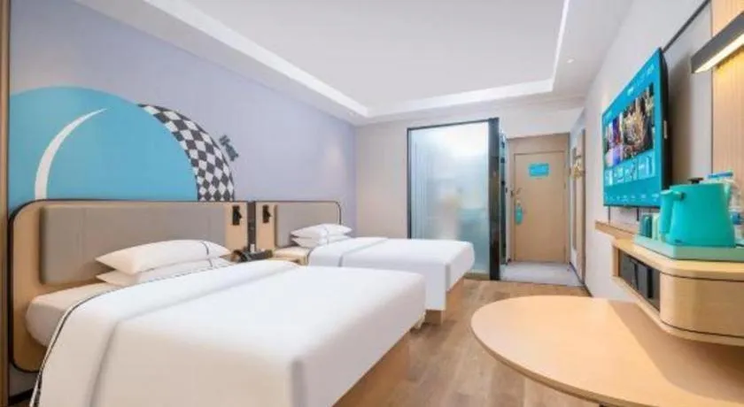 Bed in City Comfort Inn Guangzhou Tower Kecun Metro Station Dunhe