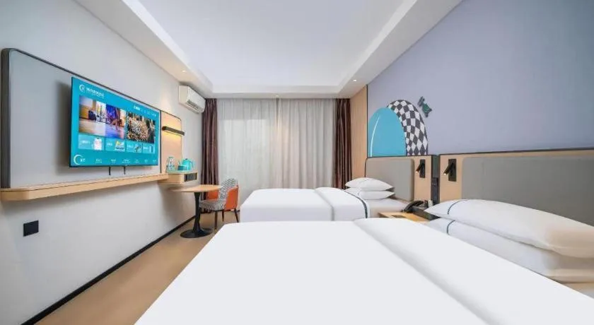Bed in City Comfort Inn Guangzhou Tower Kecun Metro Station Dunhe