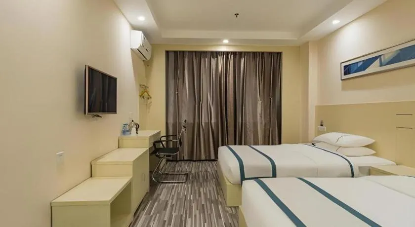 Bed in City Comfort Inn Guangzhou Tower Kecun Metro Station Dunhe