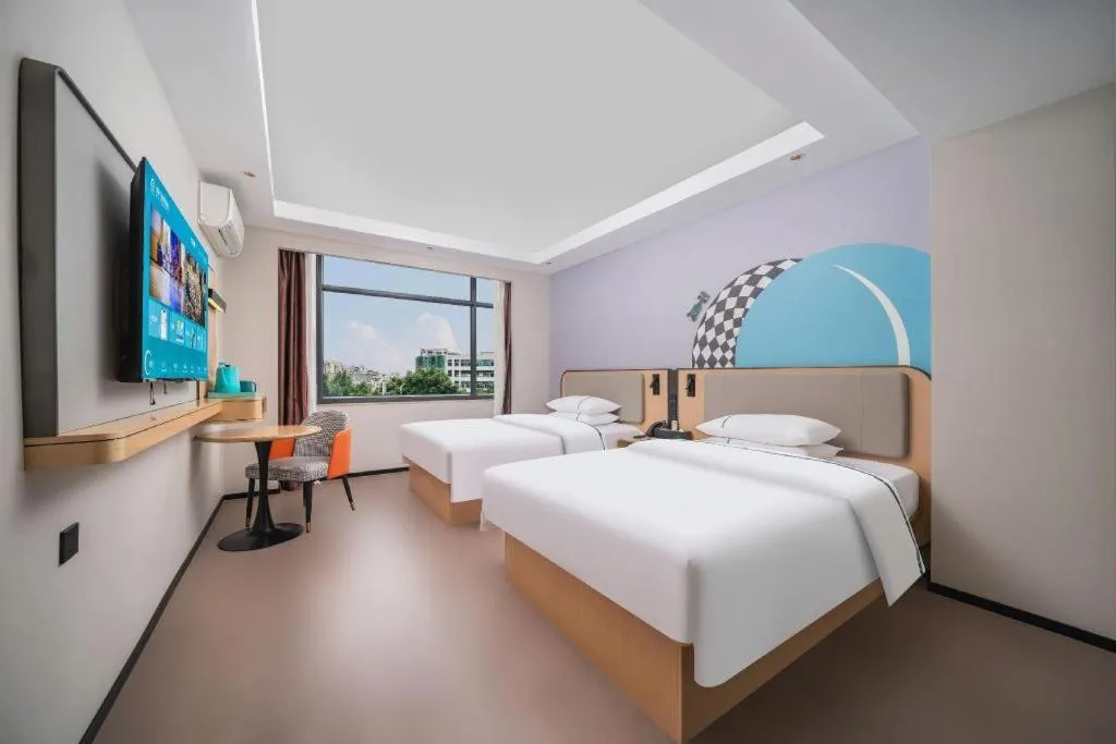 Bed in City Comfort Inn Guangzhou Tower Kecun Metro Station Dunhe