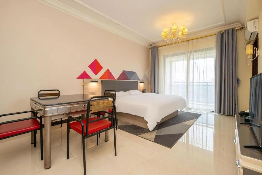 Bed in Borrman Hotel Guilin High-speed Railway North Station Evergrande Plaza