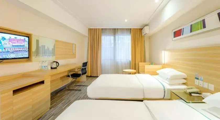 Bed in City Comfort Inn Guangzhou Luyuan Road Taojin Metro Station Bed in City Comfort Inn Guangzhou Luyuan Road Taojin Metro Station