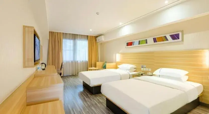 Bed in City Comfort Inn Guangzhou Luyuan Road Taojin Metro Station Bed in City Comfort Inn Guangzhou Luyuan Road Taojin Metro Station