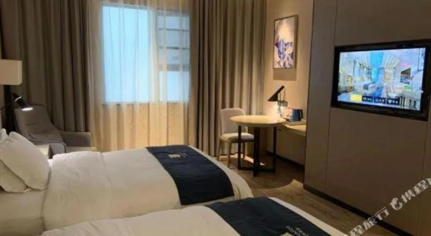 Bed in Echarm Hotel Yiyang Wanda Plaza