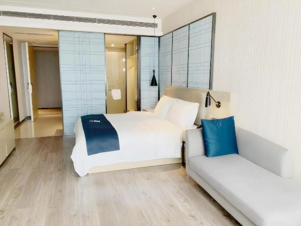 Bed in Echarm Hotel Yiyang Wanda Plaza