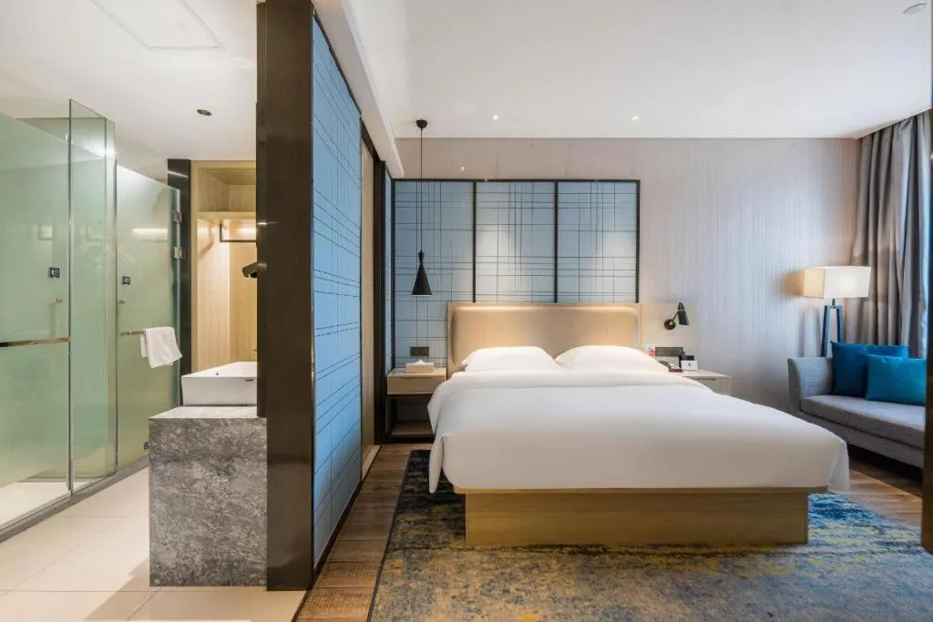 Bed in Echarm Hotel Yiyang Wanda Plaza