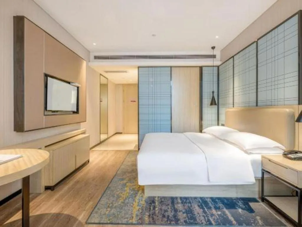 Bed in Echarm Hotel Yiyang Wanda Plaza