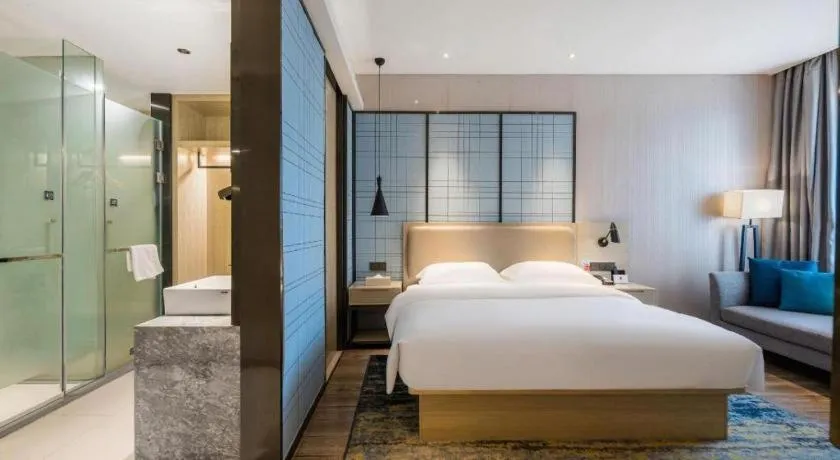 Bed in Echarm Hotel Yiyang Wanda Plaza