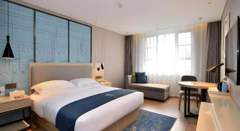 Bed in Echarm Hotel Xian Ming City Wall South Gate