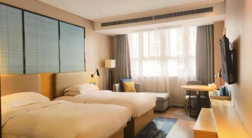 Bed in Echarm Hotel Xian Ming City Wall South Gate